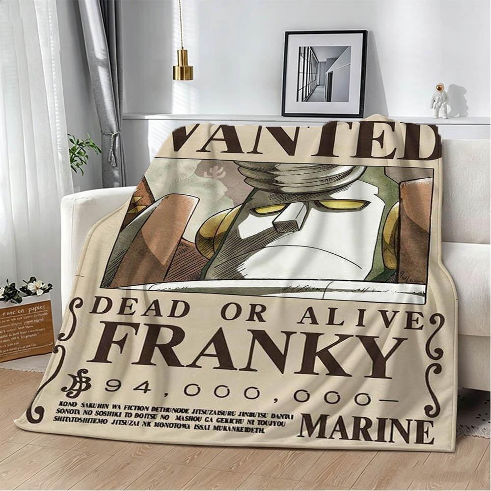 O-One Piece Luffy Shanks Kaido Anime Wanted Flannel Blanket Soft Throw Blanket Art For Home Decor Bedroom Bed Sofa Picnic Gifts