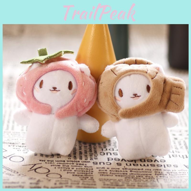 Cat Plush Doll Keychain Stuffed Toy With Pp Cotton Fill For Girl Decor Bag