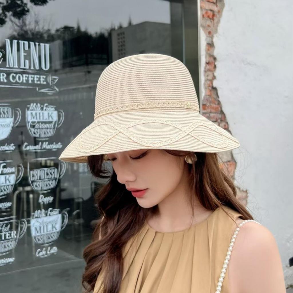 Summer Straw Hat Women's Sunscreen Hat Women's Sun Hat Large Brim Sun Hat Women's Straw Hat Seaside Beach Face Cover