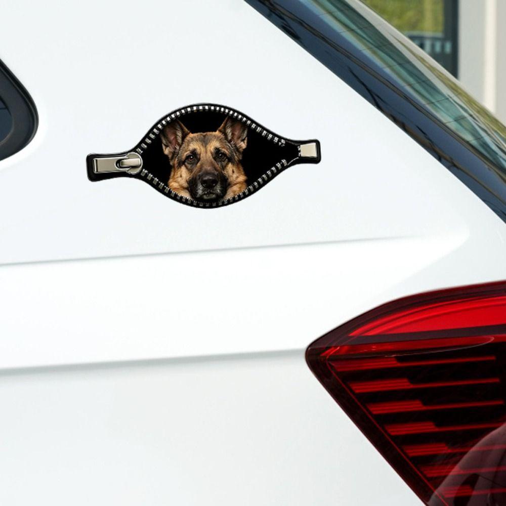 Adesivo Impermeabile per Auto da Cane Design Cerniera Decorazione Auto per Animali Adesivo per Auto da Cane Copri Graffi