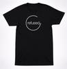 Refused Circle Logo Black T-Shirt Minimal Hardcore Punk Band Graphic Tee