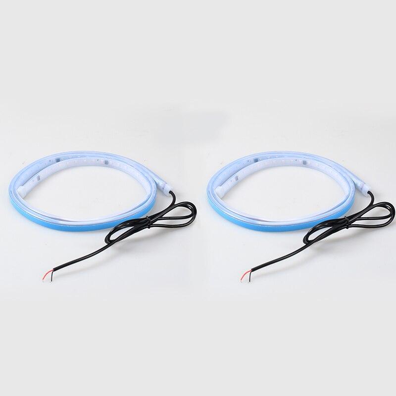 

2 шт. светодиодная лента для предупреждения об открытии двери автомобиля, 120 см, декоративная, приветственная, декоративная, лампа безопасности, автомобильные аксессуары 12 В