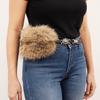 Faux Fur Leather Fur Belt Spicy Girl Style Y2K Waistband Personality Furry Waistband  Female/Girls