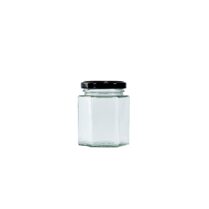 ZISIZ Transparent Glass Storage Jars Set
