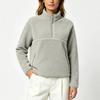 Lässiger Damen-Sweatshirt mit Stehkragen und langen Ärmeln
