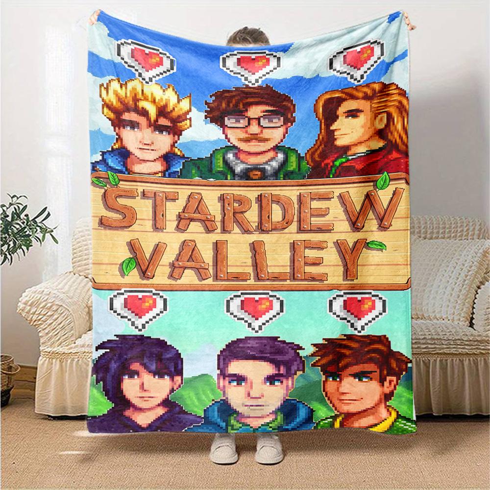 1pc Blanket - game Stardew Valley Print Design,Lightweight Blanket for Sofa,Bed- Soft &Warm,Gift for All Seasons