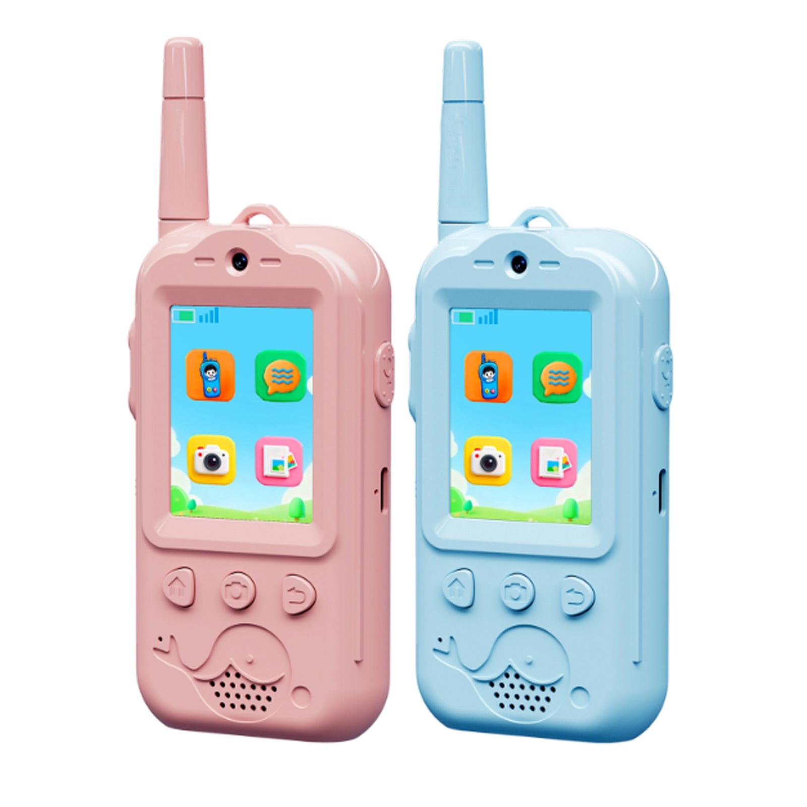 Video Walkie Talkies For Kids, 2 Pack Rechargeable Kids Video Walkie Talkies With Camera, Walkie Talkie For Indoor Outdoor Games, Camping One Size