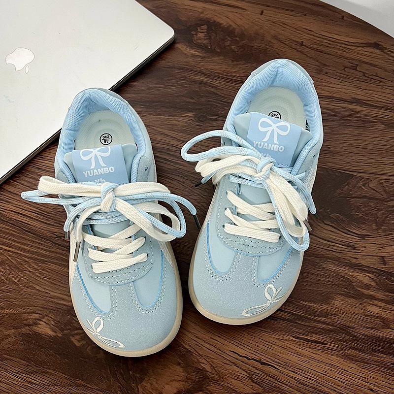 Fashion Women's Casual Outdoor Lace Up Sport Shoes 2025 Spring Autumn Korean Round Toe Sneakers Vulcanized Shoes Tenis De Mujer Size 40