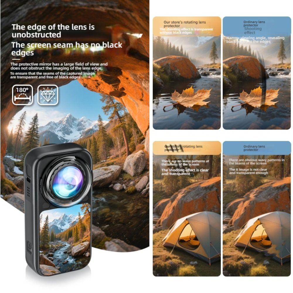 Abnehmbarer Premium-Objektivschutz Schützende Objektivkappe für Insta360 X6 Panoramakamera Zubehör