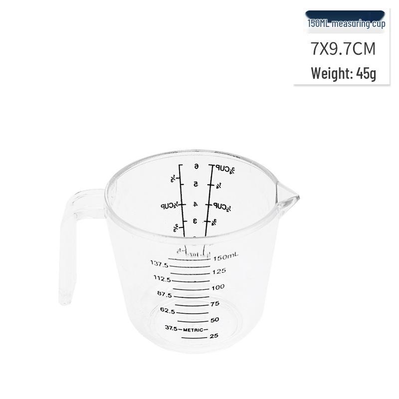 Baking Tools: Large 600ml & 300ml Transparent Plastic Measuring Cups, Kitchen Utensils