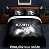 Set Biancheria da Letto Design Led Zeppelin 1 Copripiumino + 2 Federe Morbido Traspirante Biancheria da Letto per la Casa