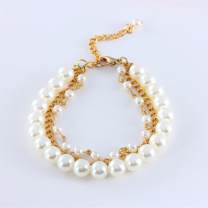 Pet Artificial Pearl Necklace 3 Sizes Cat Dog Jewelry Collar Pet Supplies With Adjustable Clasp