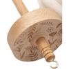 Drop Spindle Top Whorl Yarn Spinner with Wool Strips Crafting Supply Practical Easy to Use 12.80inch Wood Drop Spindle Set for Woven DIY