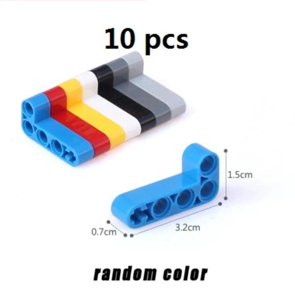 MOC High-tech Beam Thick Series L-shape and Bent Beam DIY Building Blocks Bricks Compatible with Lego High-tech Educational Toy