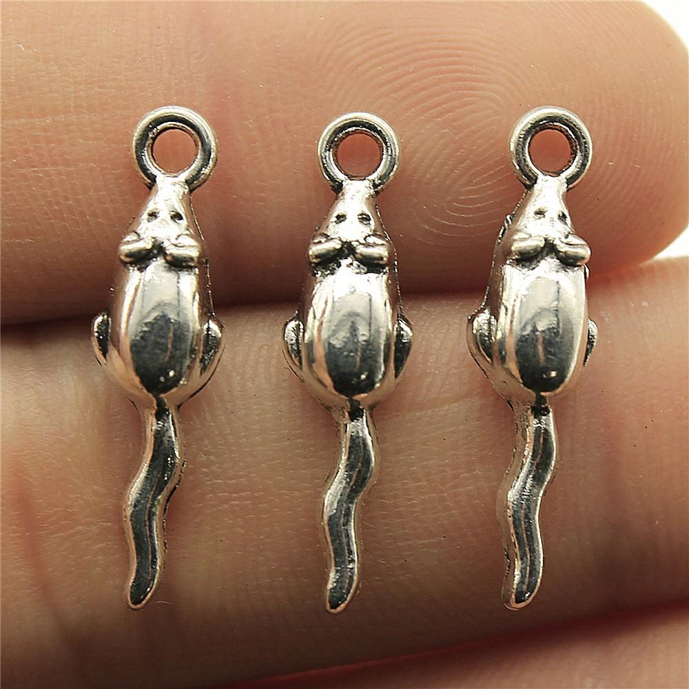 

20pcs Mouse Rat Charms Animal Charms For DIY Jewelry Making