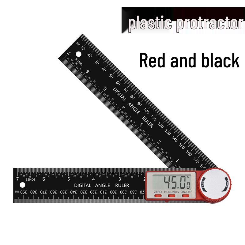 Two-in-One Digital Angle Finder & Protractor - Black and White Woodworking Tool