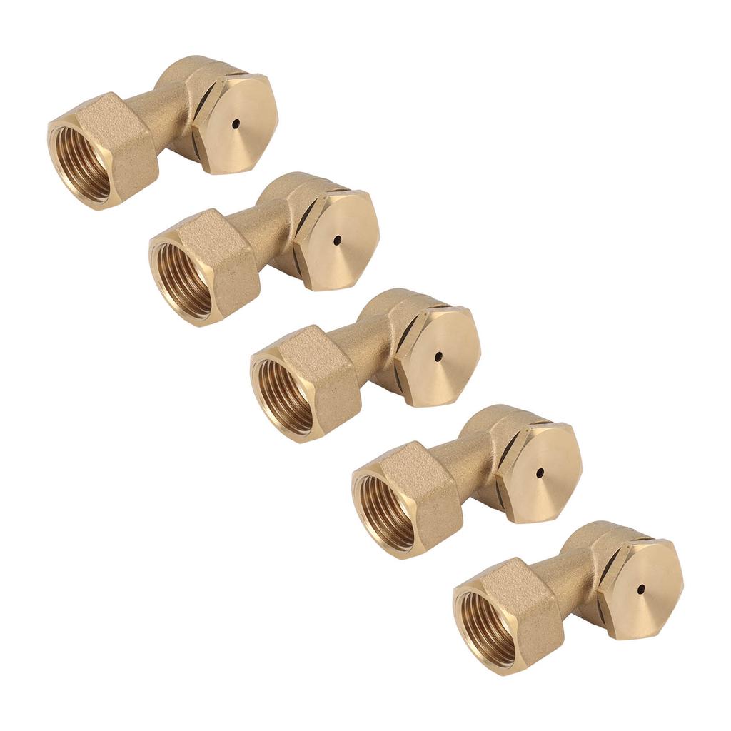 5PCS G1 2in Female Thread Brass Deck Jet Nozzles Durable Waterscape Fountain Nozzle Automatic Waterscape Nozzle for