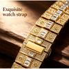 Mens Iced Out Watch Square Full Diamond Quartz Wrist Watch with Luminous Hands Date Waterproof Hip Hop Style