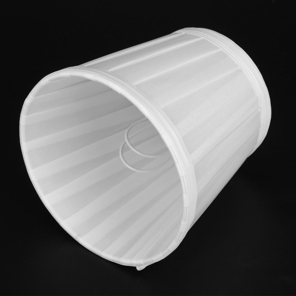 6PCS Clip On Small Replacement Lamp Covers Barrel Shape Drum Lamp Shade  Table Lamp