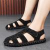 Italian Handmade Casual Leather Summer Shoes Men High Quality Classic Breathable Sandals Soft Bottom Waterproof Walking Sandals