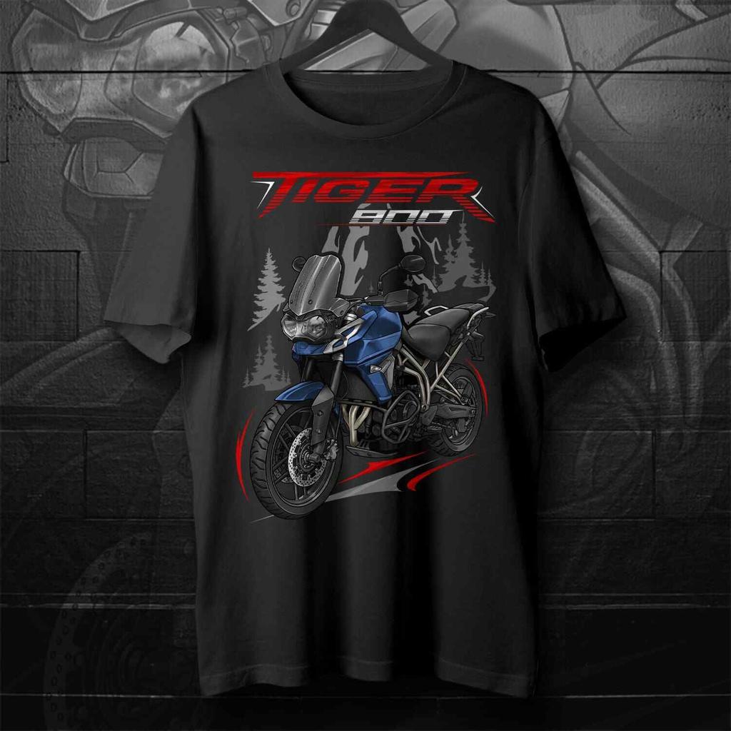 20182020 Models British Tiger 800 Motorcycle Fans TShirt 100 Cotton ONeck Short Sleeve Casual Mens Tshirt Rider Streetwear