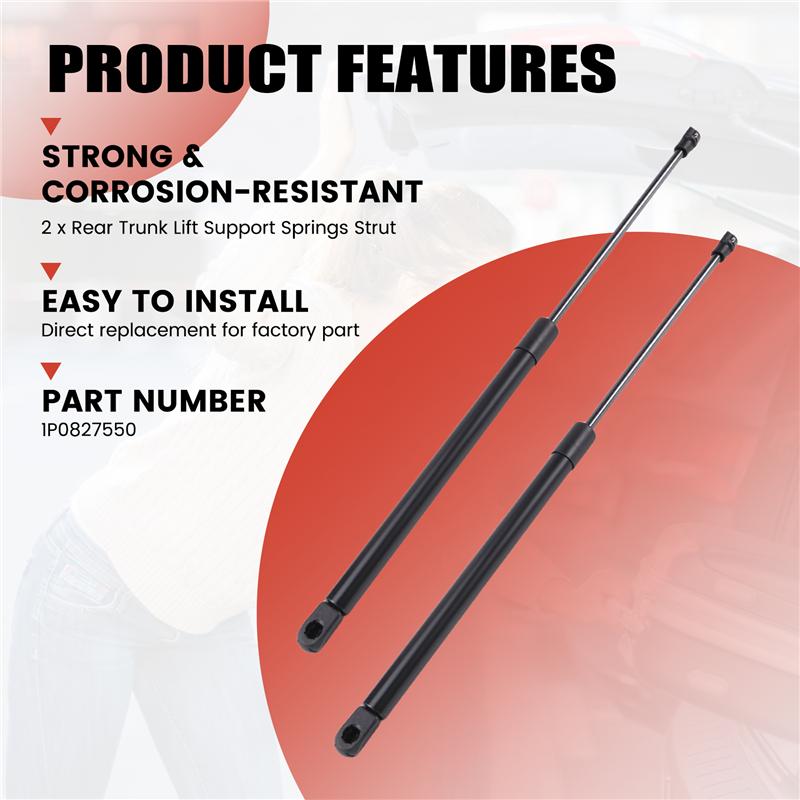 A58X-1P0827550 Rear Trunk Lift Support Springs Strut Tailgate Lift Support Spring Struts чёрный