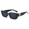 2025 V-Shaped Korean-Style Women's Hip-Hop Fashion Sunglasses - Small Square Frame