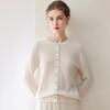 Pure Cashmere Loose Fit Round Neck Cardigan