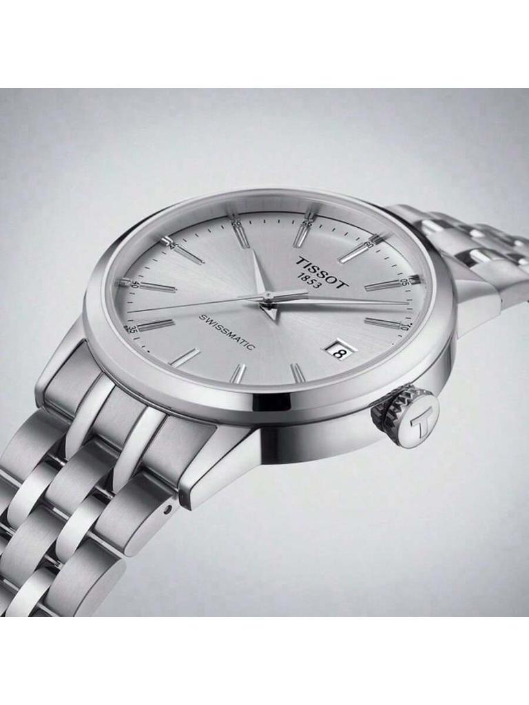 Tissot Classic Series with Automatic Mechanical Movement, 50m Water Resistance, Transparent Case Back, Date Display. Casual T129.407.11.031.00