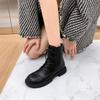 2025 New Spring and Autumn Thick-soled Martin Boots Wind Knight Retro Brown Short Boots Women's Leather Fashion Women's Boots