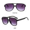 Trendige Oversized Pilot Sonnenbrille mit Doppelsteg UV400 Schutz Klassische Große Gläser 70er Sonnenbrille für Damen & Herren
