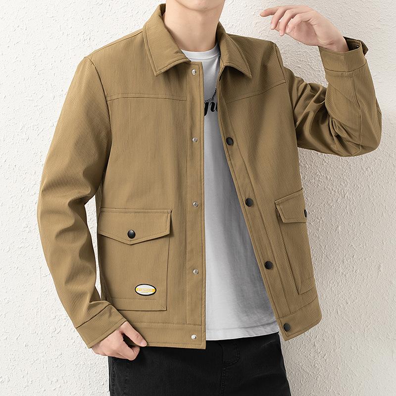 Jacket Men's Plus Size Men's Autumn and Winter Jacket Fashion Large Size Casual Fashion Workwear Men's Loose Jacket Top