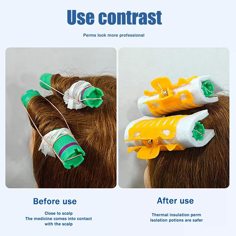 14/25 Pcs Salon Hair Perming Cotton Pad Barber Perm Hair Rod Patch Curl Wave Crimp High Temperature Accessory Styling Tools