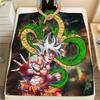 Dragon Ball Anime Flannel Blanket, Soft Warm Throw for Home Decor, Perfect Gift for Fans, Cozy Bedding for Sofa Bed Living Room