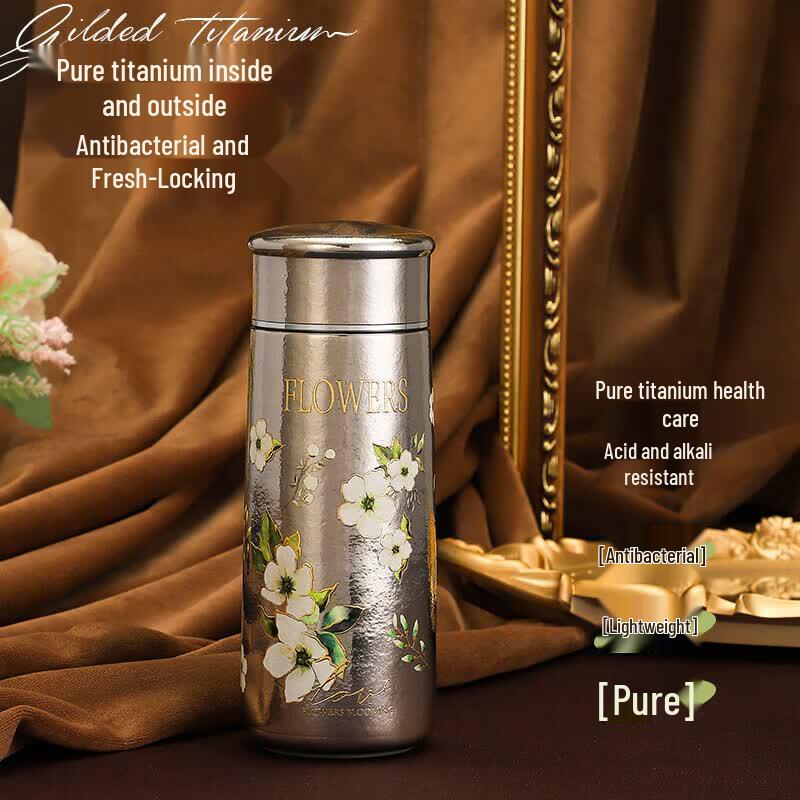 XinKe Pure Titanium Insulated Tea Infuser Mug