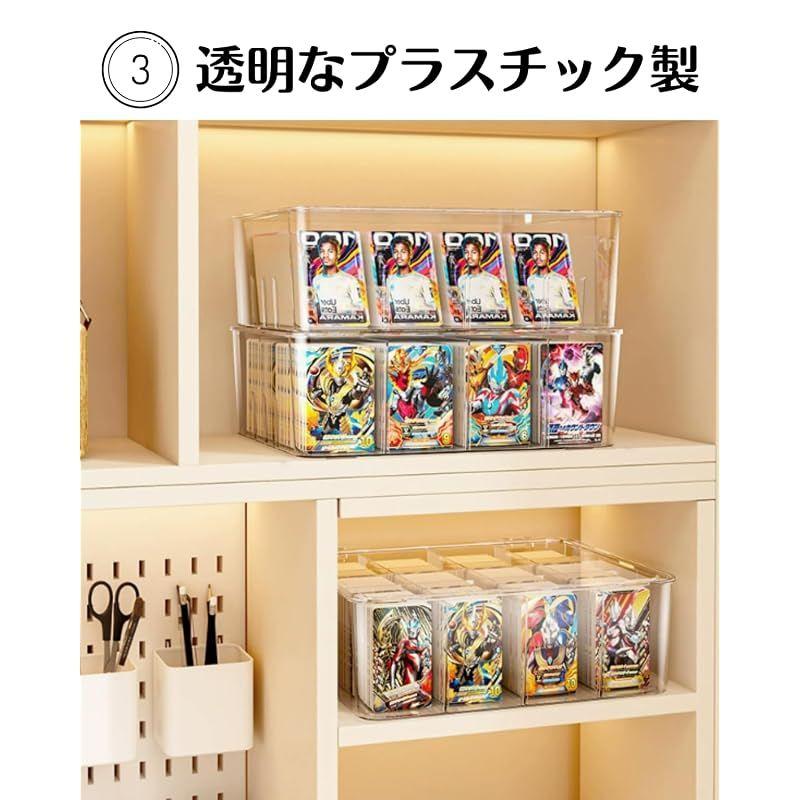 Used [New] Chocople Card Case Trading Card Storage Trading Card Case Card Box Large Capacity Removable Dividers Storage 2000 Cards 1