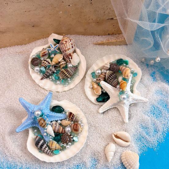 Starfish Conch Shell Refrigerator Magnet 3D Ocean Beach Fridge Magnet Home Kitchen Office Decoration Summer Birthday Gift
