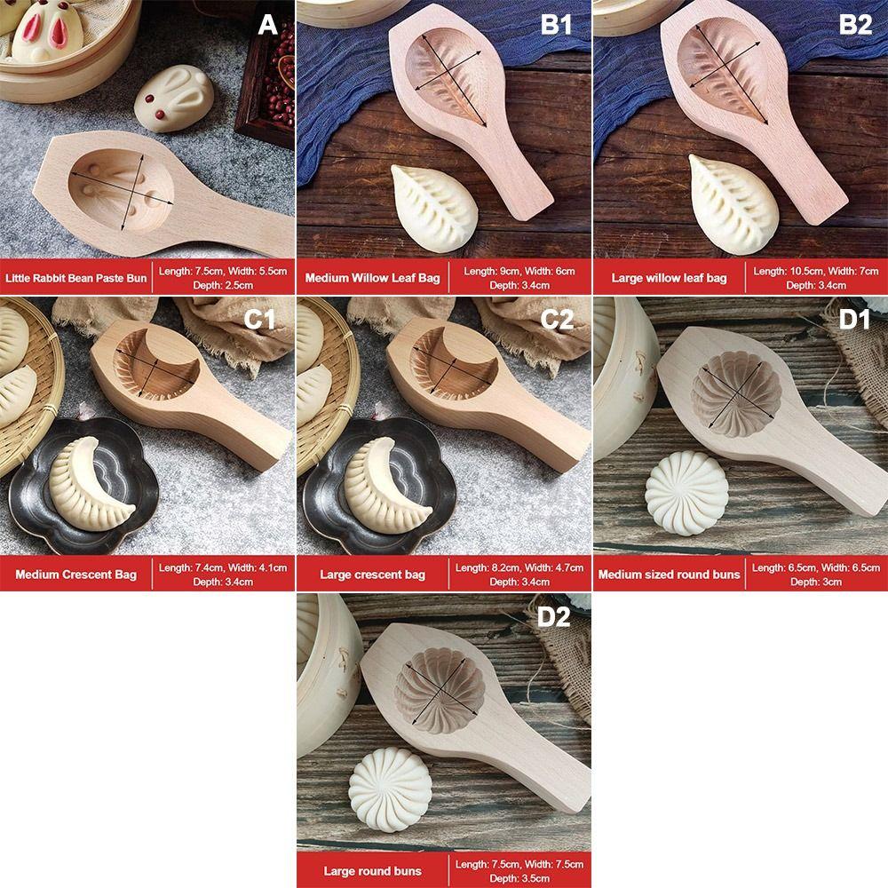 Wooden Steamed Bun Mold Multipurpose Cookie Baking Tool Useful Mooncake Mold DIY Baking
