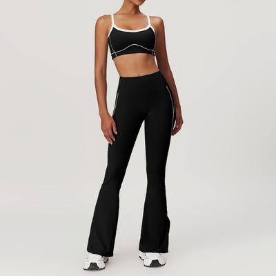Mikeyoga 2PCS Yoga Set Women Clothes Workout Set Sportswear Gym Clothing Push Up Fitness Bra High Waist Leggings Sports Suits