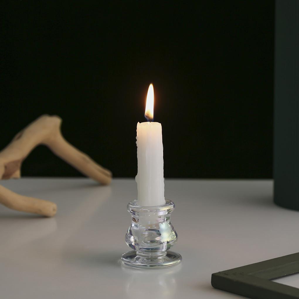 Glas Kerzenständer Ornamente Indoor Handwerk Dekoration Einfarbig Home Restaurant Bar Kerzenhalter Dekor Szene Layout Zubehör