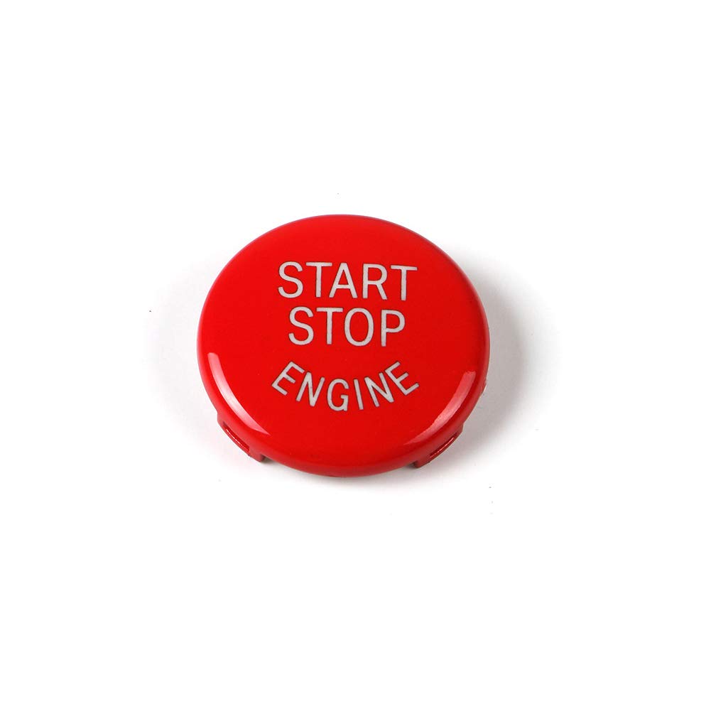 Angelguoguo Car Engine Start Stop Switch Button Replace Cover for BMW 1 3 5 Series X1 X3 X5 X6 Z4 E Chassis E81 E87 E90 E91 E92 E93 E60 E84 E83 E70