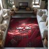 RB Leipzig Football Print Crystal Velvet Rug, Comfortable Water Absorbent Non Slip Indoor Floor Carpet