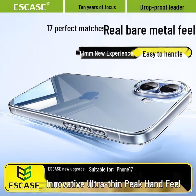 ESCASE Transparente Anti-Fall TPU Weiche Hülle für iPhone