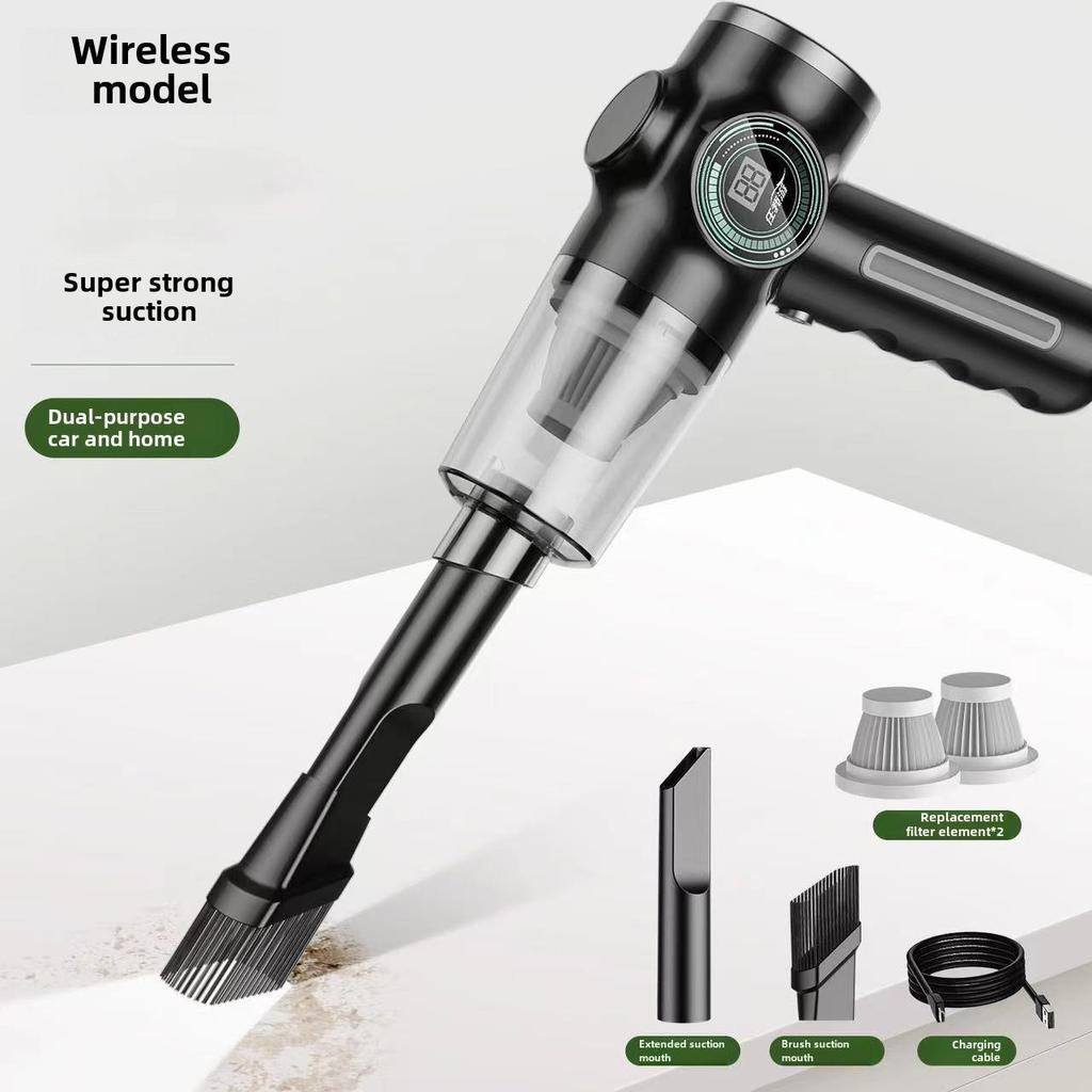 Portable Wireless Car Vacuum Cleaner - Powerful Suction Handheld Dust Collector