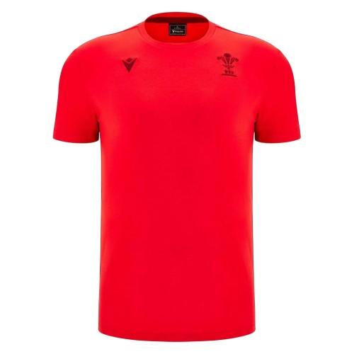 Wales Unisex Adult 2025 Macron Logo T-Shirt