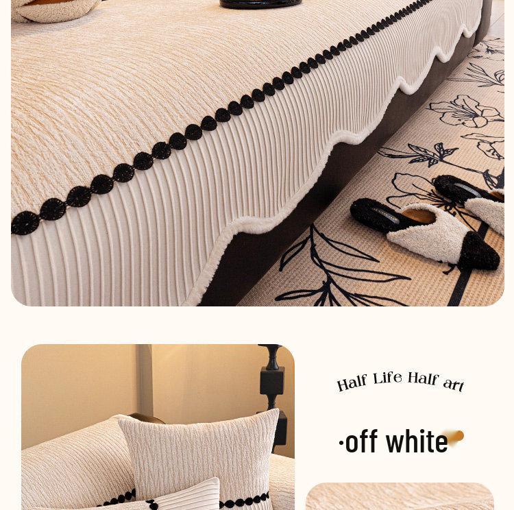 Luxurious Irregular Chenille Sofa Cushion - Non-Slip, All-Season, Universal 2026 Design