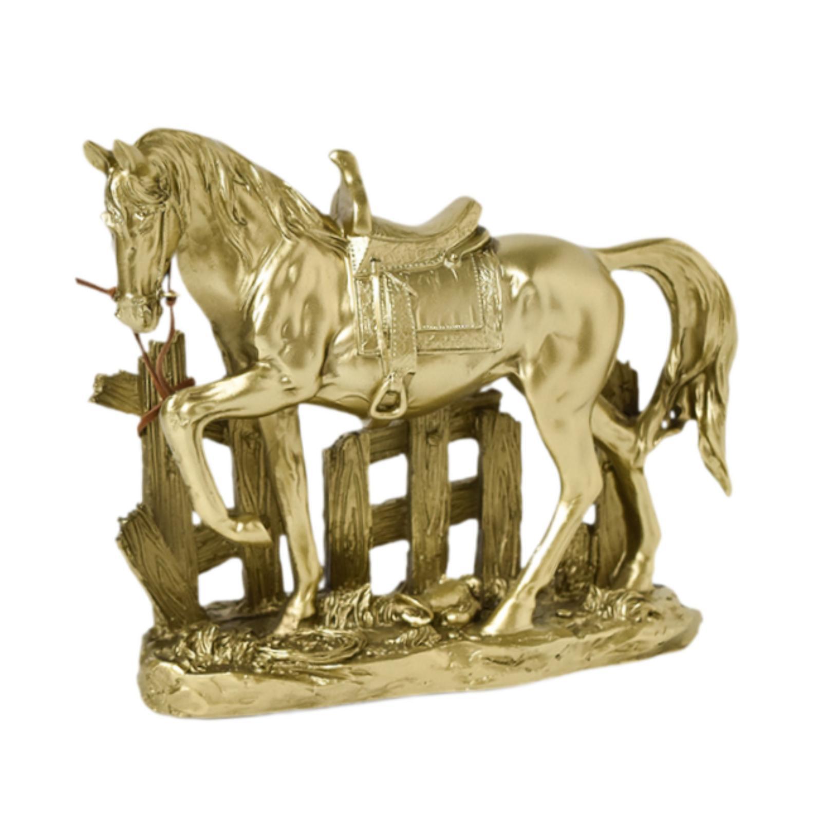 

Статуя лошади, центральный элемент стола, художественное ремесло, украшение для спальни, шкафа, стола золотой