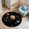 Solar System Pattern Round rug,Carpet Rug for Living Room Bedroom Sofa Playroom Decor,Non-slip Floor Mat,Holiday Gifts and Birthday Gifts.