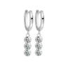 Pendientes colgantes de joyería de circonio de aleación de cobre a la moda para mujer, regalos de fiesta de boda