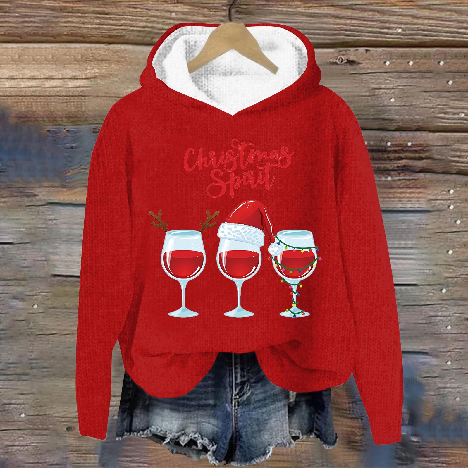 

Женский вязаный свитер, симпатичная рубашка, осенний свитер с круглым вырезом, топы, толстовка с капюшоном XXXL красный